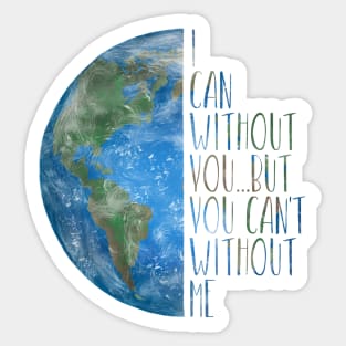 Earth Day Planet Earth Sticker